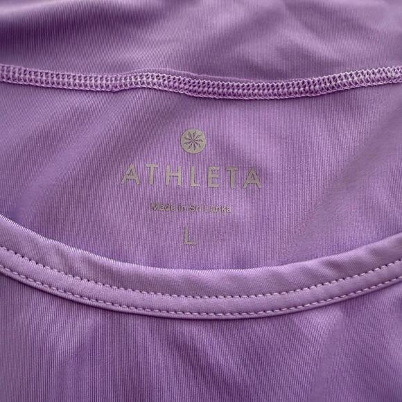Large Athleta Purple Long-Sleeve T-Shirt - Picture 4 of 8
